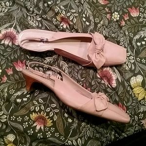 Franco Sarto kitten slingbacks